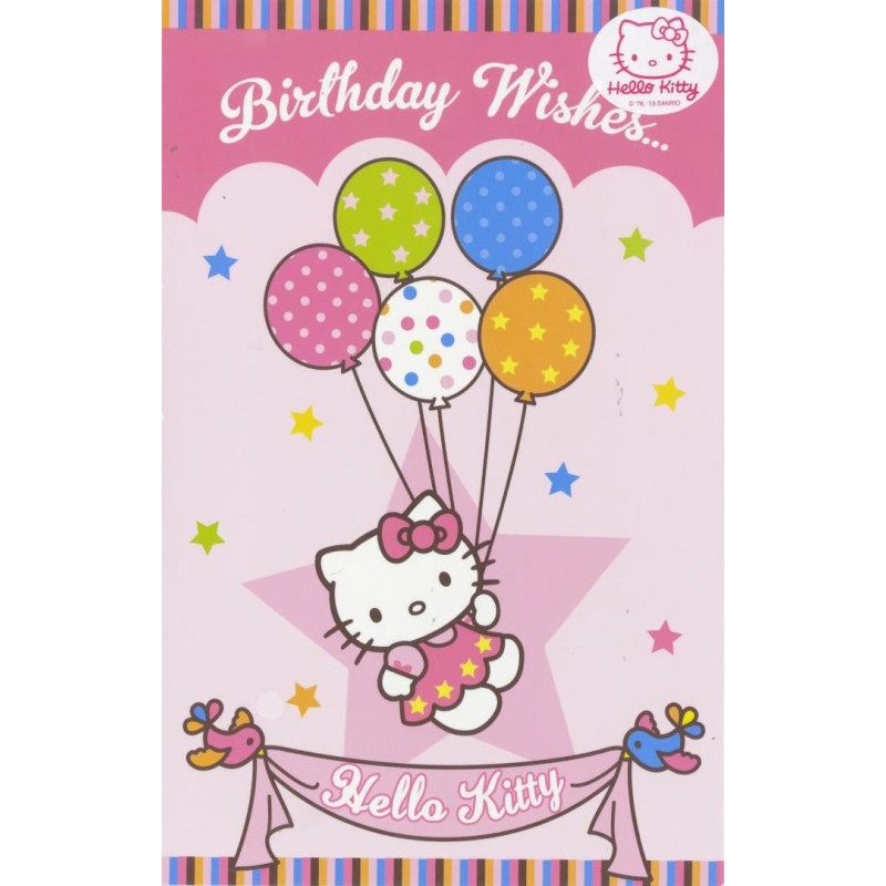  Hello  Kitty  Birthday Wishes  Card The Kitty  Shop
