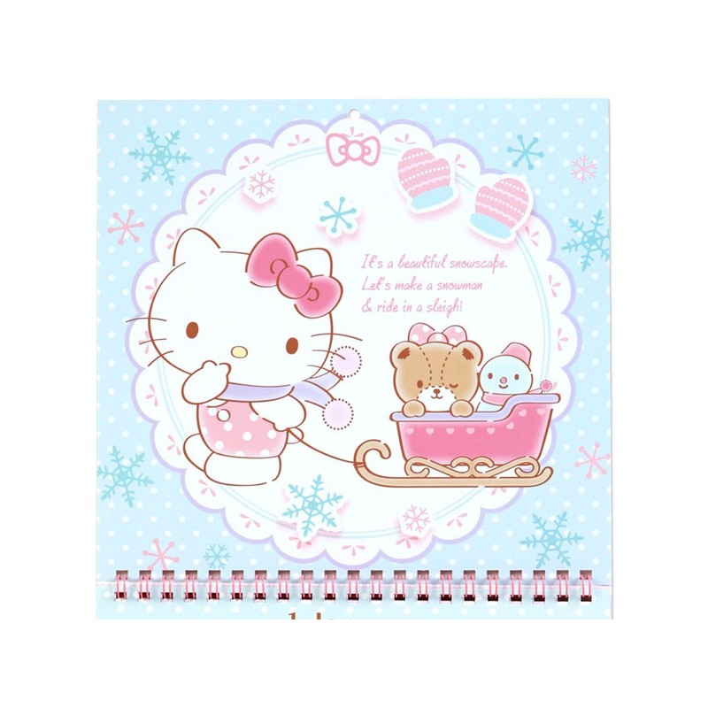 Hello Kitty Mini Wall Calendar 2018 The Kitty Shop
