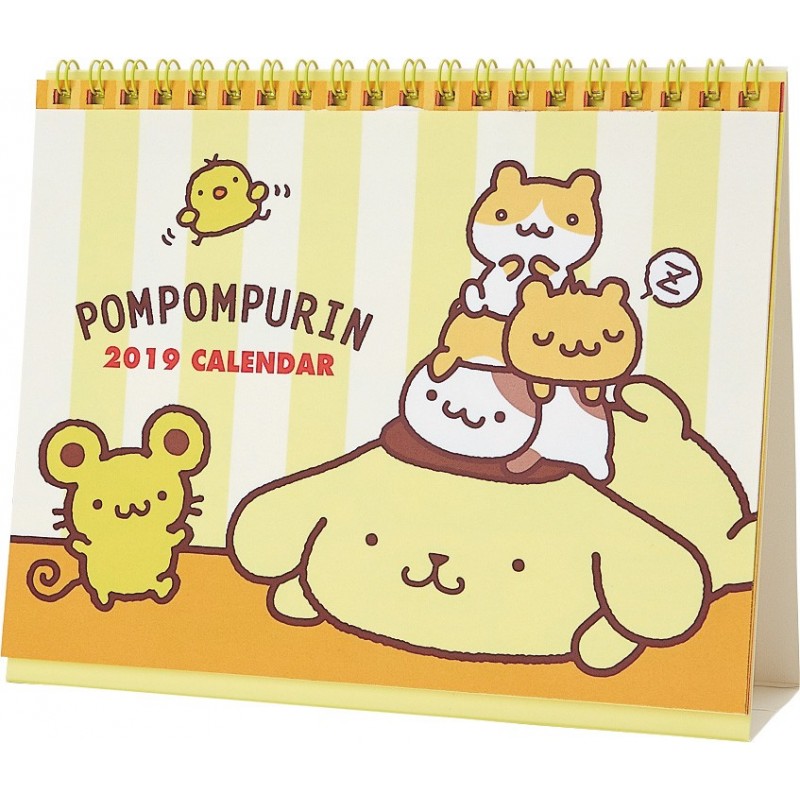Pompompurin Desk Calendar 2019 The Kitty Shop