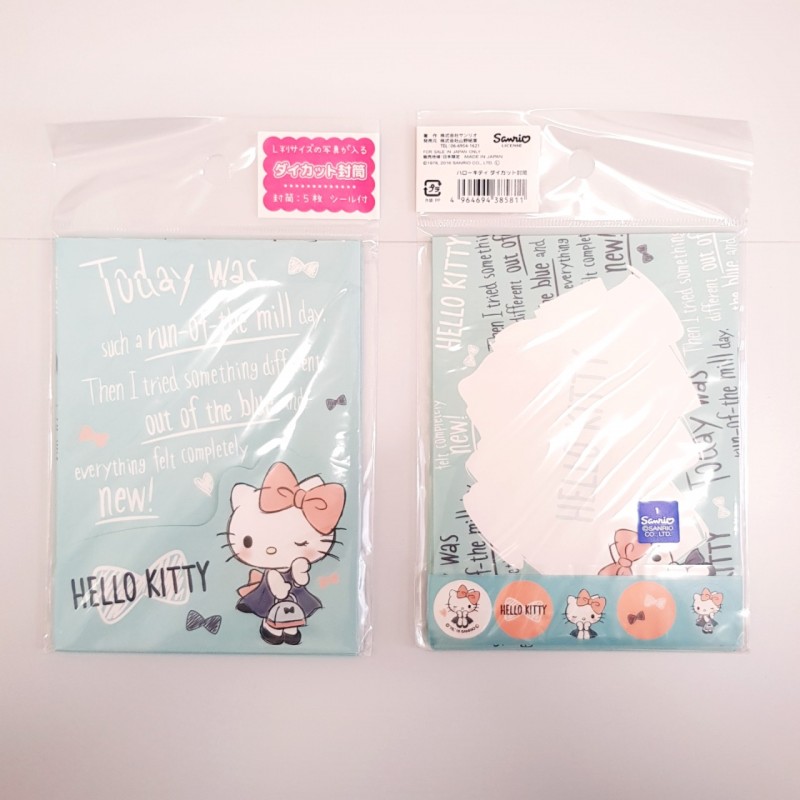 hello kitty d cut envelope the kitty shop