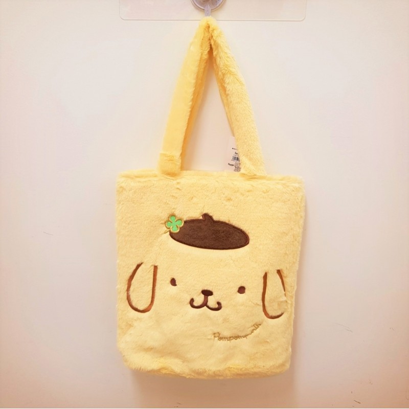 Pompompurin Tote Bag: Boa Embr - The Kitty Shop