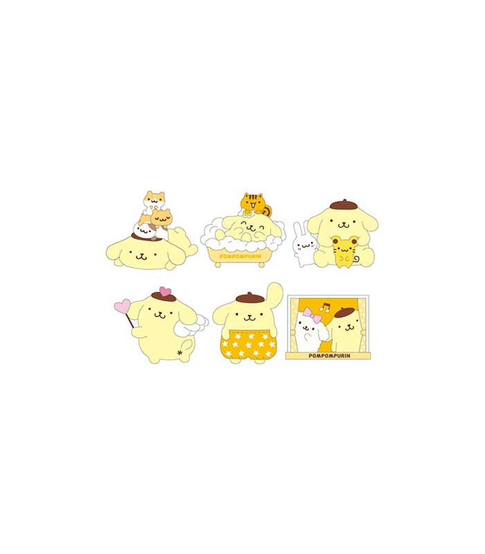 Pompompurin Diecut Magnet: Fr - The Kitty Shop