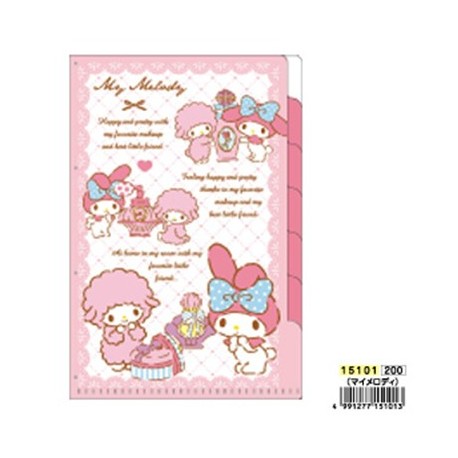 My Melody Mini 5 Index File - The Kitty Shop