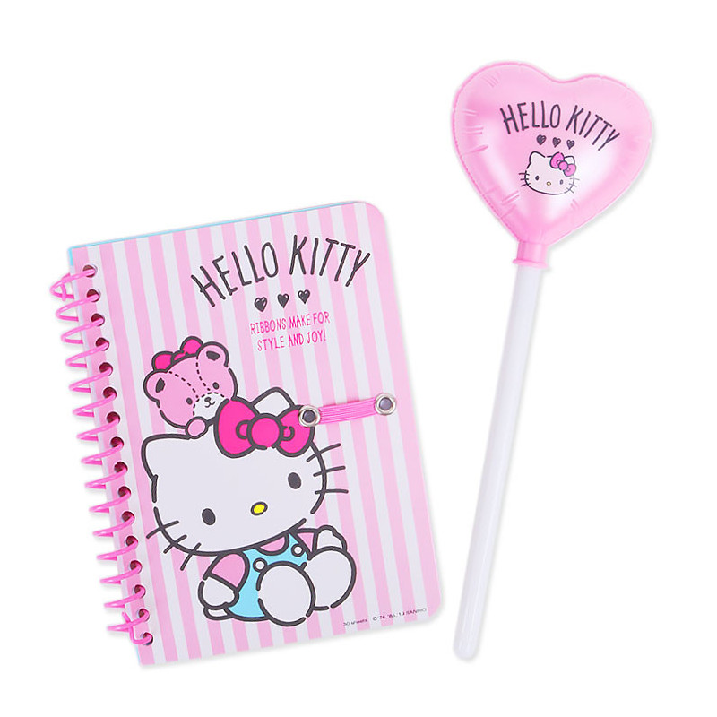 Hello Kitty Spiral Notebook & B-Pen - The Kitty Shop