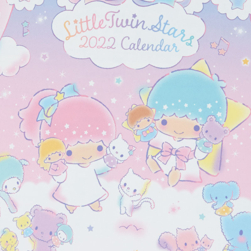 Little Twin Stars Desk Calendar 2022 The Kitty Shop