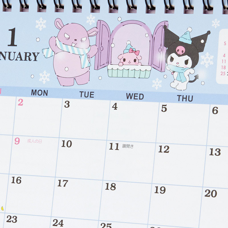 Kuromi Desk Calendar 2023 The Kitty Shop