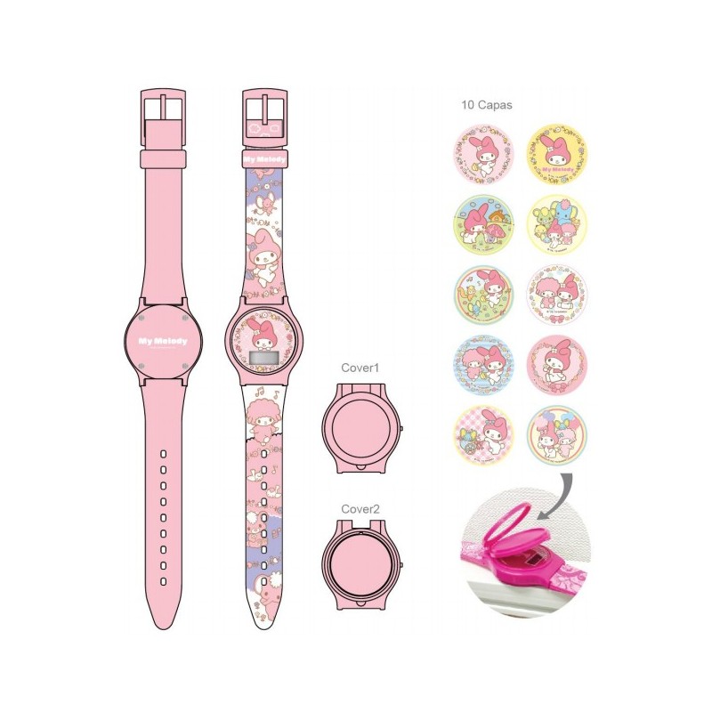 My Melody Interchangable Kids Digital Watch: Forest - The Kitty Shop