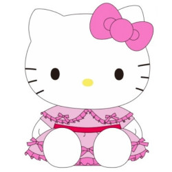 Hello Kitty 32 Inch Plush Pink Dress