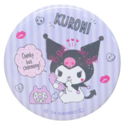 Kuromi Sanrio Charactors Can Badge Pin Japan Made