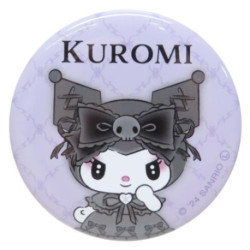 Kuromi Sanrio Charactors Can Badge Pin Japan Made