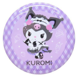 Kuromi Sanrio Charactors Can Badge Pin Japan Made