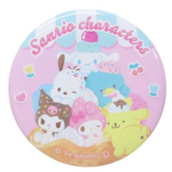 Assorted Characters Sanrio Charactors Can Badge Pin Japan Made