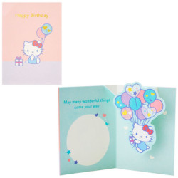 Hello Kitty Birthday Greeting Message Card : Bd217-3