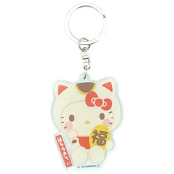 Hello Kitty Acrylic Keychain - Lucky Cat