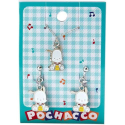 Pochacco Necklace & Earrings Set: