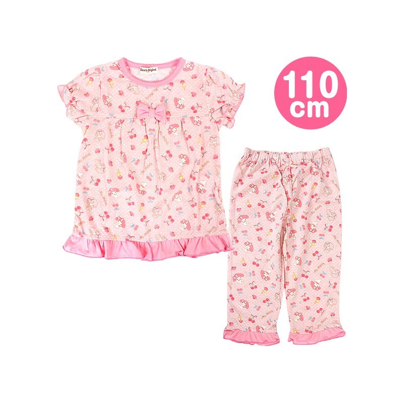 My Melody Half-Slvd Pajamas: 110 Chry - The Kitty Shop