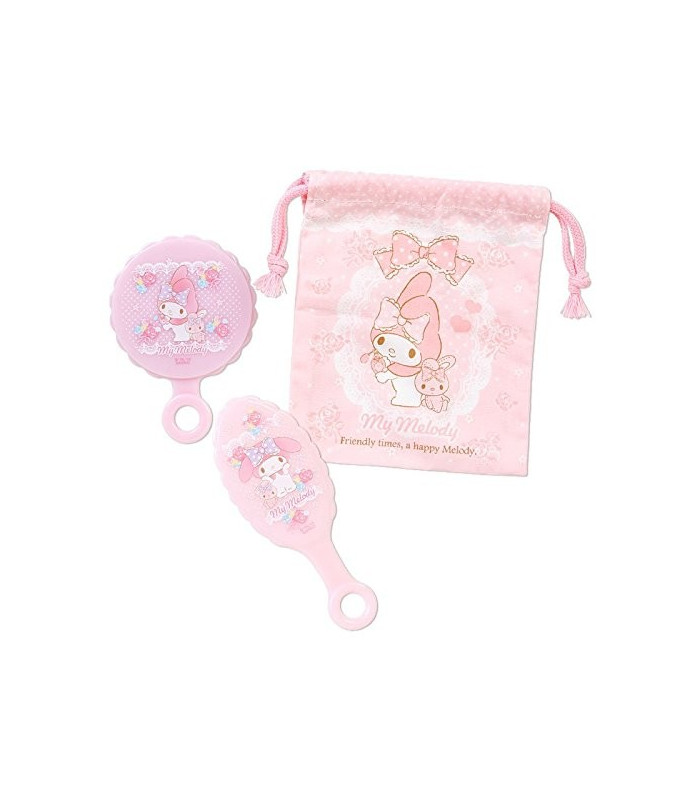 My Melody Mirror & Brush Set: Rose - The Kitty Shop