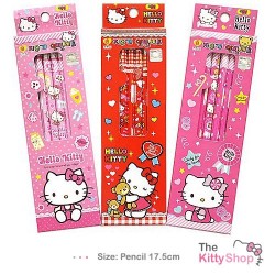 Hello Kitty Rubber-tip Pencil Set (4ea)