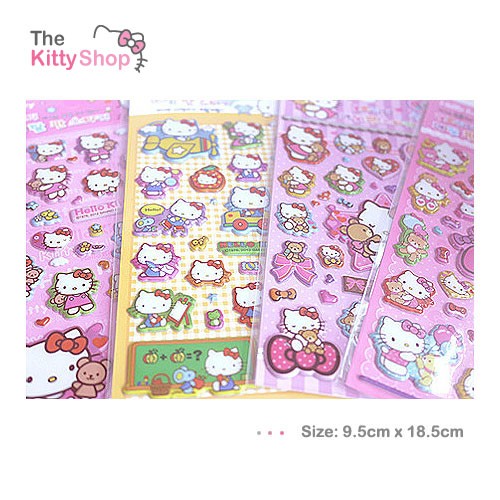 Hello Kitty Transparent Deco Sticker [Strawberry]