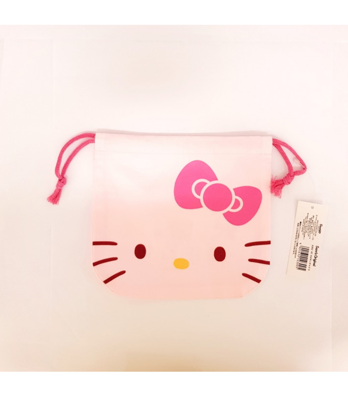 Hello Kitty D-String Bag: Small Face