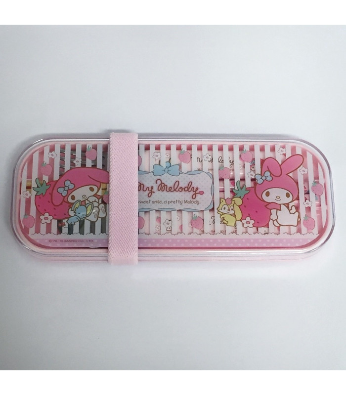 My Melody Lunch Trio with Belt: Strwbrry