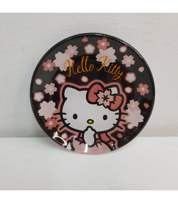 Hello Kitty Mini Plate:Cherry Blssm Black