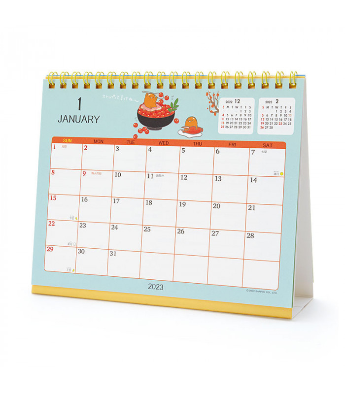 Gudetama Desk Calendar: 2023