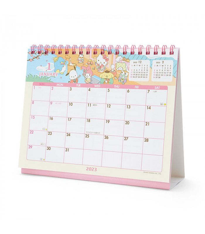 Assorted Characters Desk Calendar: 2023