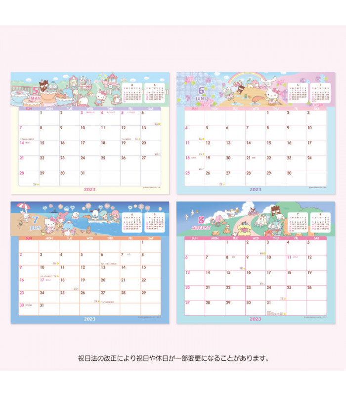 Assorted Characters Desk Calendar: 2023