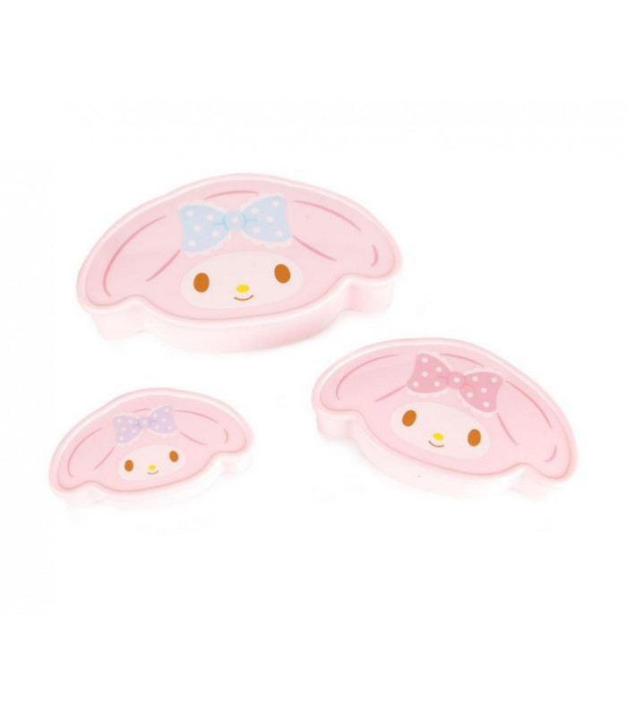 My Melody 3 Piece D-Cut Lunch Case Set