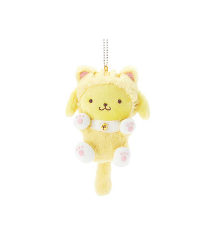 Pompompurin Key Chain with Mascot: Cat