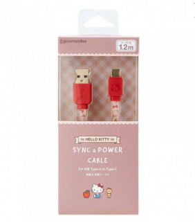 Hello Kitty Sync & Power Usb-C Cable