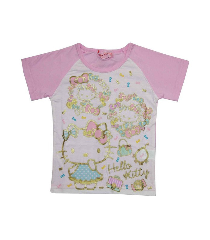 Hello Kitty T-Shirt Pink Ribbon 130