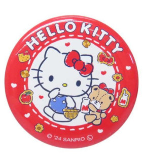 Hello Kitty Sanrio Charactors Can Badge Pin Japan Made