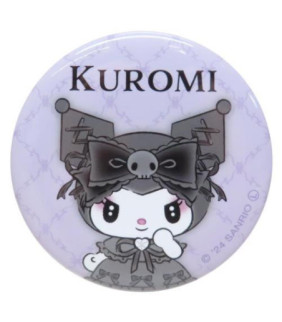 Kuromi Sanrio Charactors Can Badge Pin Japan Made