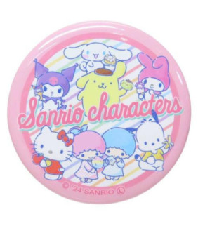 Assorted Characters Sanrio Charactors Can Badge Pin Japan Made