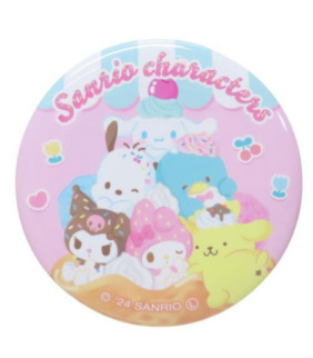 Assorted Characters Sanrio Charactors Can Badge Pin Japan Made