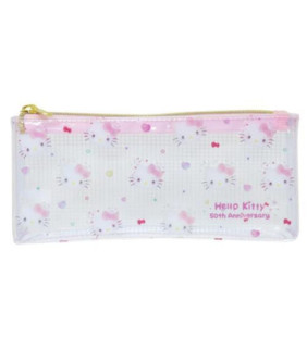 Hello Kitty Clear Pen Pouch 50th Anniversary