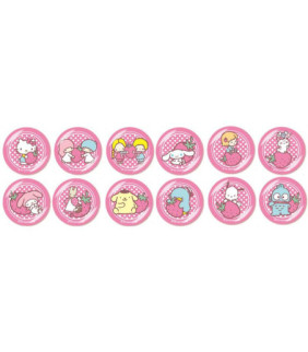 Assorted Characters Badge Set