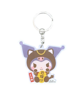 Kuromi Acrylic Keychain - Lucky Cat