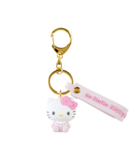 Hello Kitty Key Ring With Plastic Mascot: Baby