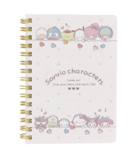 Assorted Characters A6 Ring Notebook