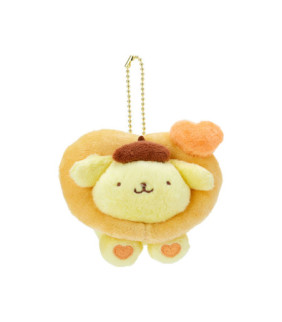 Pompompurin Mascot Plush Keychain: Colorful Heart Series