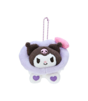 Kuromi Mascot Plush Keychain: Colorful Heart Series