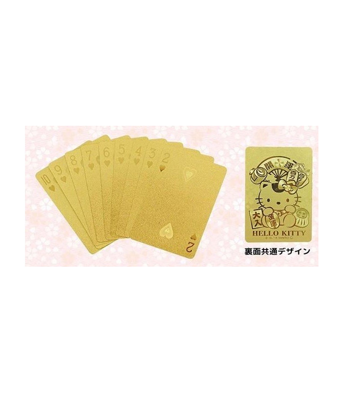 Hello Kitty Golden Playing Cards