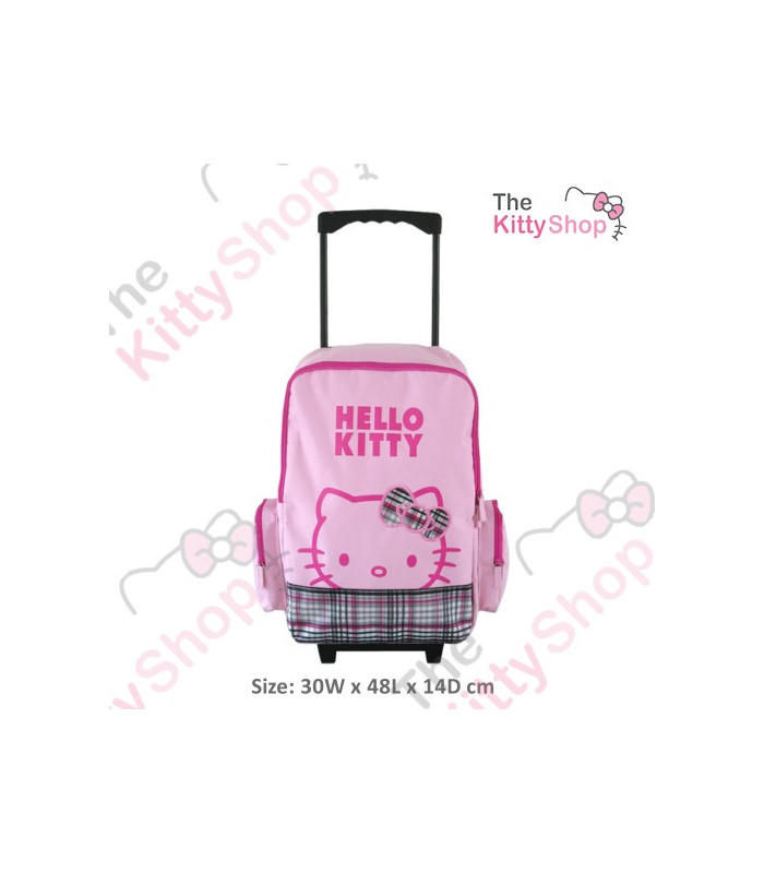 Hello Kitty Rolling Backpack Pink