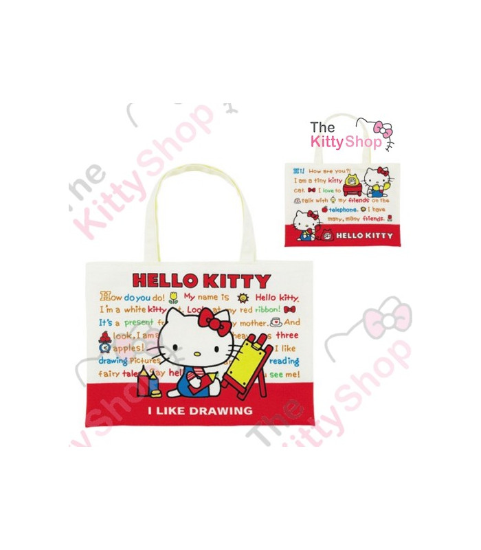 Hello Kitty Tote Bag Drwaing